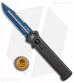 Paragon PARA-XD Bowie OTF Automatic Knife Black (3.6" Dark Blue Line) -Avokelavavat Sales Store Paragon PARA XD Bowie Blue Line OTF Auto Gray Blue BHQ 83072 jr bottlecap