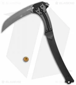 Paragon Reaper Scythe Black G-10 Carbon Fiber (8.25" Grey) -Avokelavavat Sales Store Paragon Reaper Scythe Black G 10 CF Grey BHQ 122697 jr bottlecap