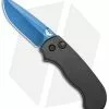 Paragon Snapper Black Automatic Knife Black Aluminum (2.5" Blue)