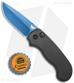 Paragon Snapper Black Automatic Knife Black Aluminum (2.5" Blue) -Avokelavavat Sales Store Paragon Snapper Black Auto Blue BHQ 122943 jr bottlecap