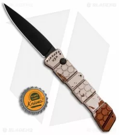 Piranha 21 Tactical Automatic Knife Tan Camo (3.375" Black) P-21CT -Avokelavavat Sales Store Piranha 21 Tactical Auto Tan Camo Black P 21CT BHQ 92498 jr bottlecap