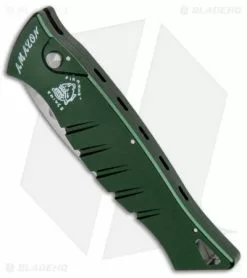 Piranha Amazon Automatic Knife Green (3.45" Mirror) -Avokelavavat Sales Store Piranha Amazon Auto Green Mirror BHQ 8987 jr spine