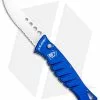 Piranha Amazon Automatic Knife Blue (3.45" Mirror Serr)