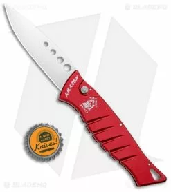 Piranha Amazon Red Automatic Knife (3.45" Mirror Plain) -Avokelavavat Sales Store Piranha Amazon Red Auto Mirror BHQ 8986 jr bottlecap