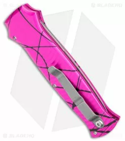 Piranha Bodyguard Automatic Knife Hot Pink (3.3" Stonewash) 8 Piranha Bodyguard Automatic Knife Hot Pink (3.3" Stonewash) -Avokelavavat Sales Store Piranha Bodyguard Auto Hot Pink SW BHQ 22894 jr side