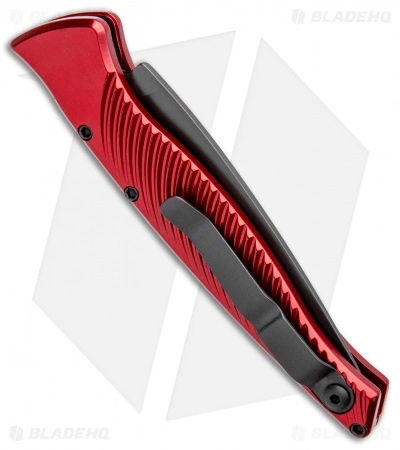 Piranha DNA Automatic Knife Red Tactical (3.25" Black) 5 Piranha DNA Automatic Knife Red Tactical (3.25" Black) - Image 3