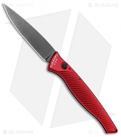 Piranha DNA Automatic Knife Red Tactical (3.25" Black) 3 Piranha DNA Automatic Knife Red Tactical (3.25" Black)
