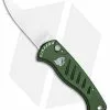 Piranha Fingerling Green Automatic Knife (2.5" Mirror Plain)