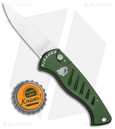 Piranha Fingerling Green Automatic Knife (2.5" Mirror Plain) 6 Piranha Fingerling Green Automatic Knife (2.5" Mirror Plain) - Image 4