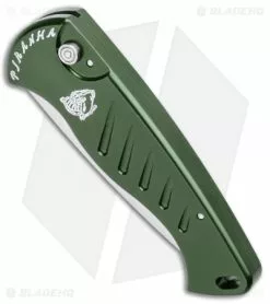 Piranha Fingerling Green Automatic Knife (2.5" Mirror Plain) 7 Piranha Fingerling Green Automatic Knife (2.5" Mirror Plain) -Avokelavavat Sales Store Piranha Fingerling Auto Green Mirror BHQ 0409 jr spine
