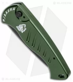 Piranha Fingerling Automatic Knife Green (2.5" Black) -Avokelavavat Sales Store Piranha Fingerling Auto Green Tactical Black BHQ 22932 jr spine
