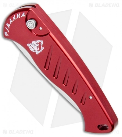Piranha Fingerling Automatic Knife Red (2.5" Mirror) 4 Piranha Fingerling Automatic Knife Red (2.5" Mirror) - Image 2
