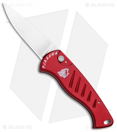 Piranha Fingerling Automatic Knife Red (2.5" Mirror) 3 Piranha Fingerling Automatic Knife Red (2.5" Mirror)