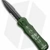 Piranha Green Excalibur OTF Knife Double Action Automatic (3.2" Black Serr) -Avokelavavat Sales Store Piranha Green Exalibur DA OTF Auto Tactical Black Serr BHQ 1235 jr