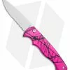 Piranha Pocket Knife Automatic Knife Hot Pink (3.2" Mirror Ser) P1-PKS