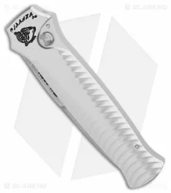 Piranha Mini-Guard Automatic Knife Silver (2.9" Stonewash) 7 Piranha Mini-Guard Automatic Knife Silver (2.9" Stonewash) -Avokelavavat Sales Store Piranha Mini Guard Auto Silver SW BHQ 22900 jr spine