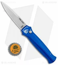Piranha Mini-Guard Blue Automatic Knife (2.9" Stonewash Plain) -Avokelavavat Sales Store Piranha Mini Guard Blue Auto SW Plain BHQ 0414 jr bottlecap