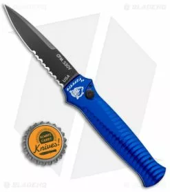 Piranha Mini-Guard Blue Tactical Automatic Knife (2.9" Black Serr) 9 Piranha Mini-Guard Blue Tactical Automatic Knife (2.9" Black Serr) -Avokelavavat Sales Store Piranha Mini Guard Blue Tactical Auto Black Serr BHQ 2106 jr bottlecap