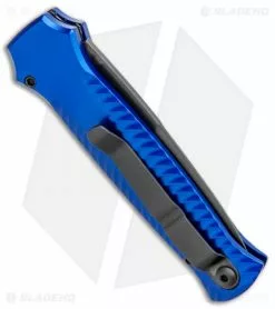 Piranha Mini-Guard Blue Tactical Automatic Knife (2.9" Black Serr) 8 Piranha Mini-Guard Blue Tactical Automatic Knife (2.9" Black Serr) -Avokelavavat Sales Store Piranha Mini Guard Blue Tactical Auto Black Serr BHQ 2106 jr side