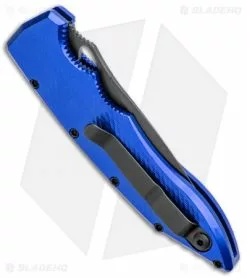 Piranha Mini Predator Blue Tactical Automatic Knife (3.5" Black) 8 Piranha Mini Predator Blue Tactical Automatic Knife (3.5" Black) -Avokelavavat Sales Store Piranha Mini Predator Blue Tactical Auto Black Plain BHQ 14559 jr side