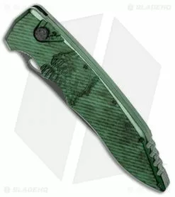 Piranha Mini Predator Green/Black Tactical Automatic Knife (3.5" Black) -Avokelavavat Sales Store Piranha Mini Predator Green Tactical Auto Black BHQ 137762 jr spine