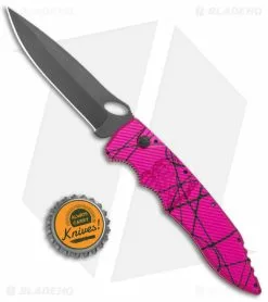 Piranha Mini Predator Purple/Black Tactical Automatic Knife (3.5" Black) -Avokelavavat Sales Store Piranha Mini Predator Pink Black Tactical Auto Black BHQ 139751 jr bottlecap