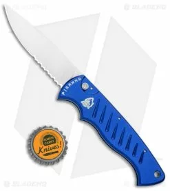 Piranha Blue P-1 Pocket Automatic Knife (3.2" Mirror Serr) 9 Piranha Blue P-1 Pocket Automatic Knife (3.2" Mirror Serr) -Avokelavavat Sales Store Piranha P 1 Pocket Auto Blue Mirror Serr BHQ 0016 jr bottlecap