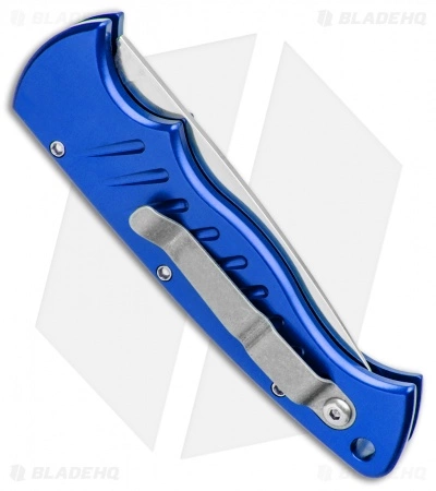 Piranha Blue P-1 Pocket Automatic Knife (3.2" Mirror Serr) 5 Piranha Blue P-1 Pocket Automatic Knife (3.2" Mirror Serr) - Image 3