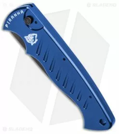 Piranha P-1 Pocket Automatic Knife Blue Tactical (3.2" Black) 7 Piranha P-1 Pocket Automatic Knife Blue Tactical (3.2" Black) -Avokelavavat Sales Store Piranha P 1 Pocket Auto Blue Tactical Black BHQ 1103 jr spine