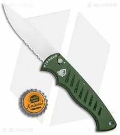 Piranha Green P-1 Pocket Automatic Knife (3.2" Mirror Serr) -Avokelavavat Sales Store Piranha P 1 Pocket Auto Green Mirror Serr BHQ 0701 jr bottlecap