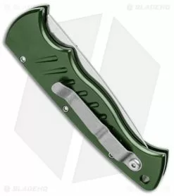 Piranha Green P-1 Pocket Automatic Knife (3.2" Mirror Serr) -Avokelavavat Sales Store Piranha P 1 Pocket Auto Green Mirror Serr BHQ 0701 jr side