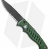 Piranha Tactical Green Pocket Automatic Knife (3.2" Black Serr) -Avokelavavat Sales Store Piranha P 1 Pocket Auto Green Tactical Black Serr BHQ 1100 jr