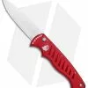 Piranha P-1 Pocket Automatic Knife Red (3.2" Mirror)