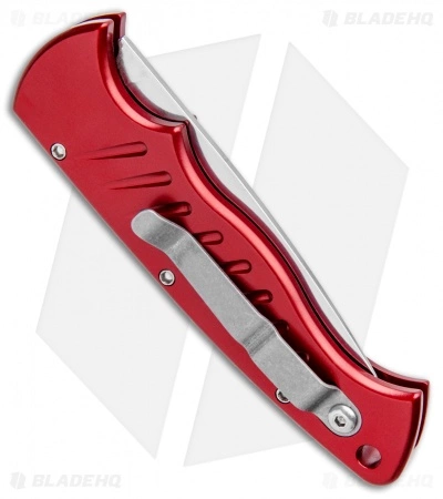 Piranha Red P-1 Pocket Automatic Knife (3.2" Mirror Serr) 5 Piranha Red P-1 Pocket Automatic Knife (3.2" Mirror Serr) - Image 3