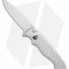 Piranha P-1 Automatic Knife Silver Aluminum (3.2" Mirror 154CM)