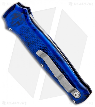 Piranha Prowler Blue Automatic Knife (3.2" Stonewash) 5 Piranha Prowler Blue Automatic Knife (3.2" Stonewash) - Image 3