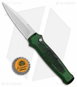 Piranha Prowler Green Automatic Knife (3.2" Stonewash Plain) -Avokelavavat Sales Store Piranha Prowler Green Auto SW BHQ 20541 jr bottlecap