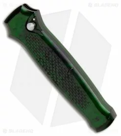 Piranha Prowler Green Automatic Knife (3.2" Stonewash Plain) -Avokelavavat Sales Store Piranha Prowler Green Auto SW BHQ 20541 jr spine