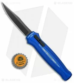 Piranha Rated-R D/A OTF Automatic Knife Blue (3.5" Black) -Avokelavavat Sales Store Piranha Rated R DA Auto Blue Tactical Black BHQ 67996 jr bottlecap
