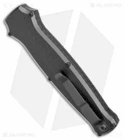 Piranha Rated-R D/A OTF Automatic Knife Tactical Black (3.5" Black Serr) -Avokelavavat Sales Store Piranha Rated R DA OTF Auto Tactical Black Black Serr BHQ 52244 jr side