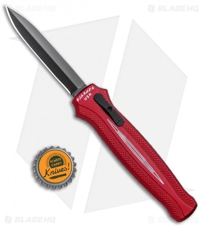 Piranha Rated-X D/A Dagger OTF Automatic Knife Red (3.5" Black) 6 Piranha Rated-X D/A Dagger OTF Automatic Knife Red (3.5" Black) - Image 4