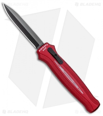 Piranha Rated-X D/A Dagger OTF Automatic Knife Red (3.5" Black) 3 Piranha Rated-X D/A Dagger OTF Automatic Knife Red (3.5" Black)
