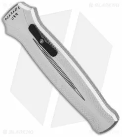 Piranha Rated-X D/A Dagger OTF Automatic Knife Silver (3.5" Mirror) P-20S -Avokelavavat Sales Store Piranha Rated X DA Dagger OTF Auto Silver Mirror BHQ 147337 jr spine