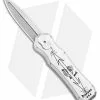 Piranha Silver Excalibur Knife D/A OTF Automatic (3.2" Stonewash Plain) 2 Piranha Silver Excalibur Knife D/A OTF Automatic (3.2" Stonewash Plain) -Avokelavavat Sales Store Piranha Silver Excalibur DA Auto SW BHQ 1901 jr