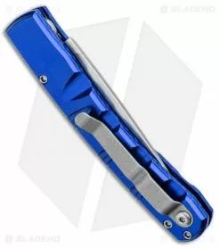 Piranha Virus Automatic Knife Blue (3.25" Mirror) 9 Piranha Virus Automatic Knife Blue (3.25" Mirror) -Avokelavavat Sales Store Piranha Virus Auto Blue Mirror BHQ 27812 jr side