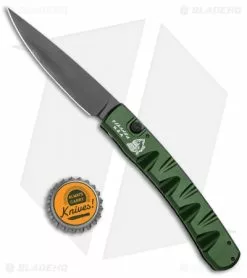Piranha Virus Automatic Knife Green Tactical (3.25" Black) -Avokelavavat Sales Store Piranha Virus Auto Green Tactical Black BHQ 28573 jr bottlecap