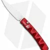 Piranha Virus Automatic Knife Red (3.25" Mirror) -Avokelavavat Sales Store Piranha Virus Auto Red Mirror BHQ 28396 jr
