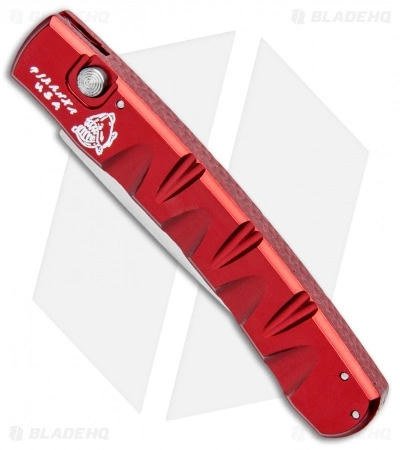 Piranha Virus Automatic Knife Red (3.25" Mirror) 4 Piranha Virus Automatic Knife Red (3.25" Mirror) - Image 2