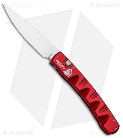 Piranha Virus Automatic Knife Red (3.25" Mirror) 3 Piranha Virus Automatic Knife Red (3.25" Mirror)