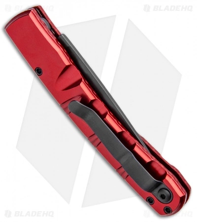 Piranha Virus Automatic Knife Red Tactical (3.25" Black) 5 Piranha Virus Automatic Knife Red Tactical (3.25" Black) - Image 3